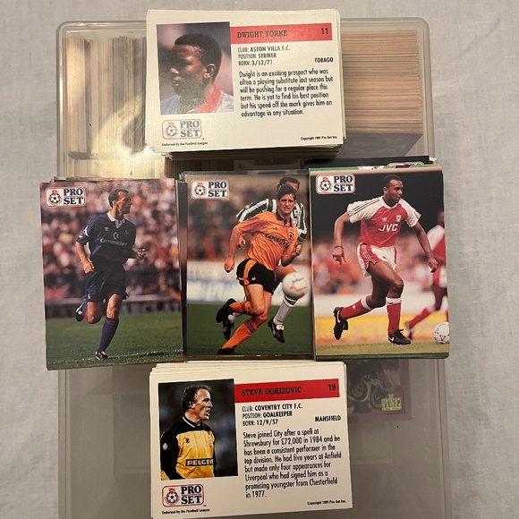 1991/92 Pro Set English Football League Cards over 450 Card Lot Soccer - Picture 1 of 1